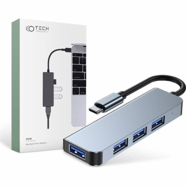 USB HUB Tech-Protect V1-HUB 1x USB-C + 2x USB-A 3.0 (9589...