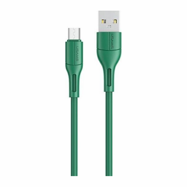Usams USB-A - microUSB USB kabel 1 m Zelený (SJ502USB04)
