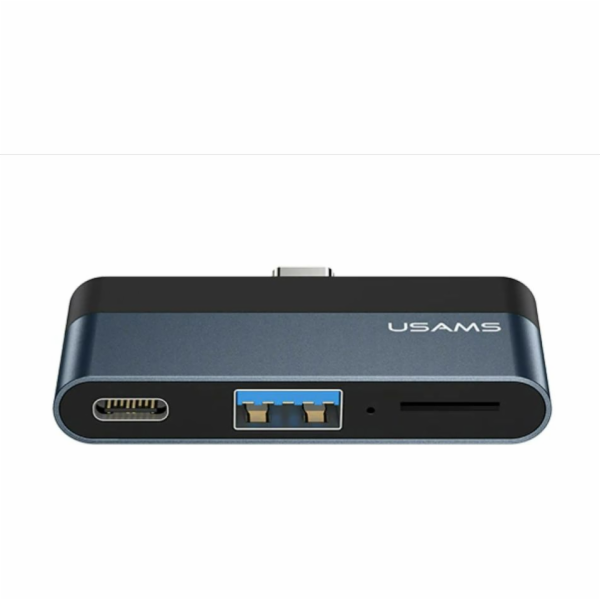 Usams US-SJ491 USB adaptér USB-C – USB + USB-C černý (695...