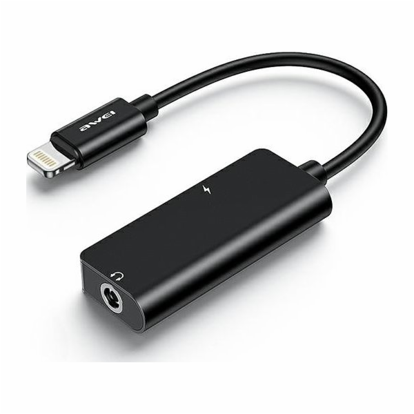 Awei CL-121 Lightning USB adaptér – Jack 3,5 mm + Lightni...
