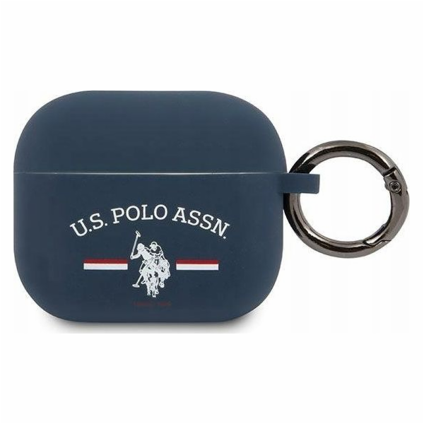 US Polo Assn Ochranné pouzdro pro AirPods 3, tmavě modrá