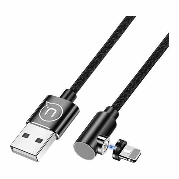 Usams USB-A – Lightning kabel 1 m černý (63288)