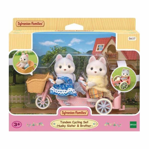 Epoch Sylvanian Families Sada tandemových figurek husky n...