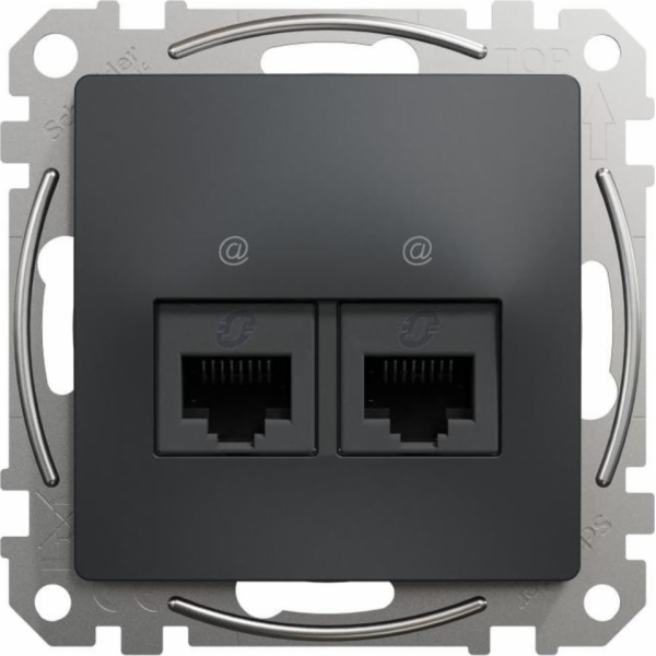 Schneider Electric GN.KOMP.2XRJ45 6UTP ČERNÁ ANT.SEDNA DES