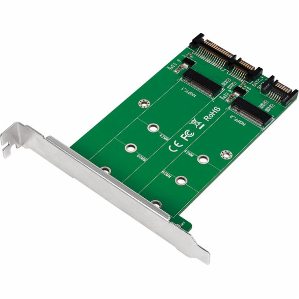 LogiLink SATA III adaptér pro 2 M.2 SATA SSD (PC0086)