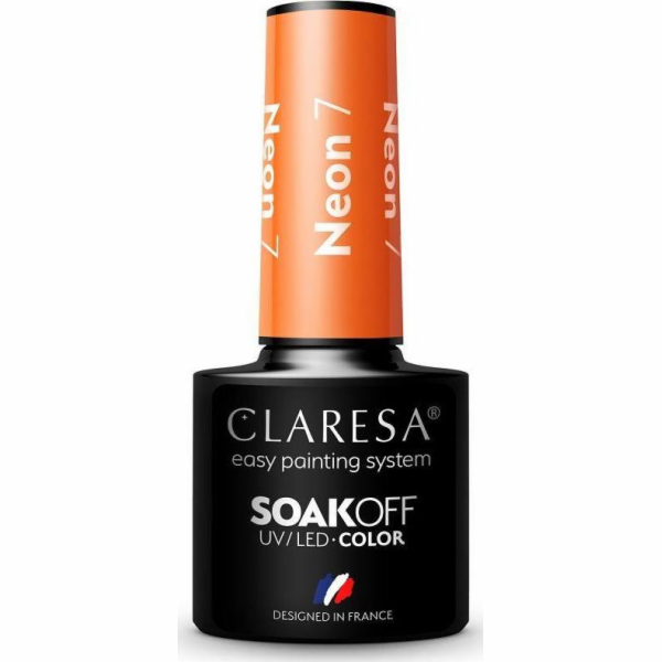 Claresa  Soak Off UV/LED Neon hybridní lak 7 5g