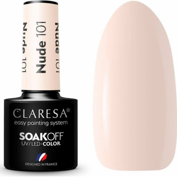 Claresa  Soak Off UV/LED Nude hybridní lak 101 5g