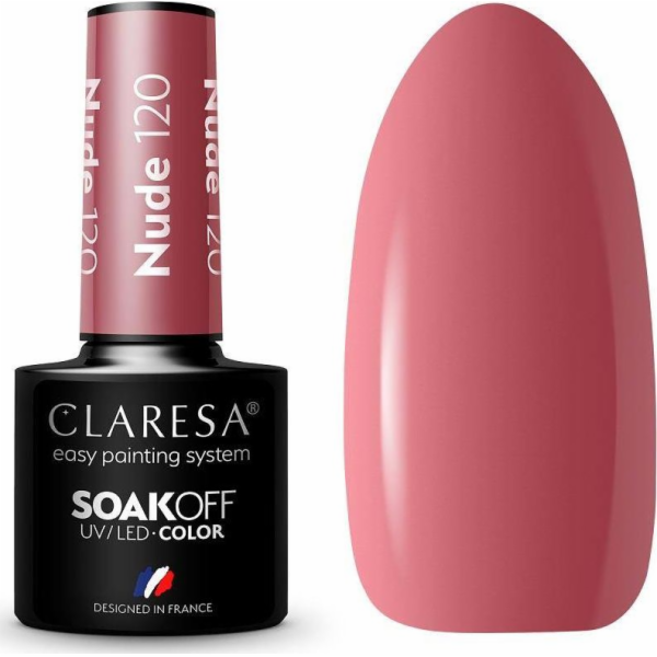 Claresa  Soak Off UV/LED Nude hybridní lak 120 5g