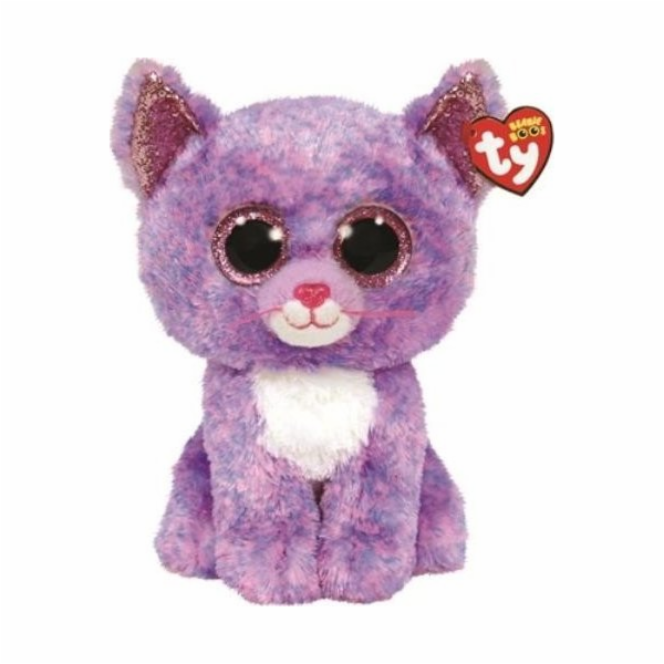 YOU INC. TY BEANIE BOOS CASSIDY - levandulová kočka 24cm ...