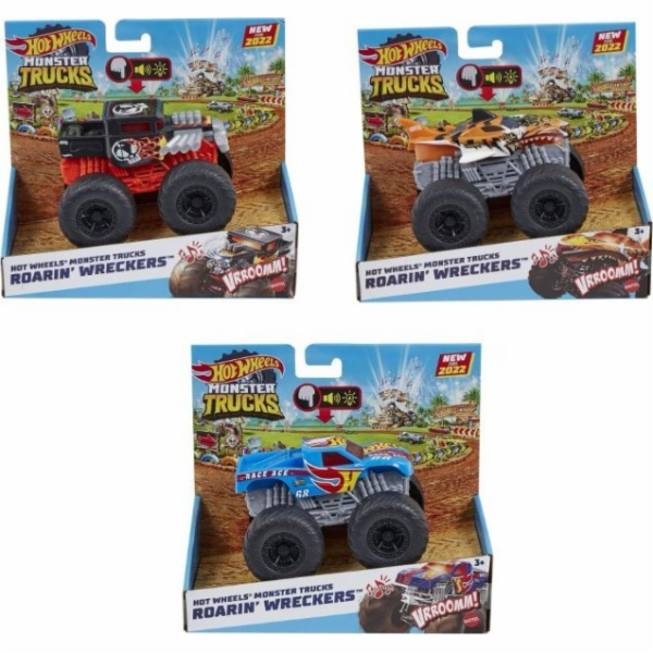 Mix Hot Wheels Monster Trucks Roarin Wreckers (HDX60/HDX61).