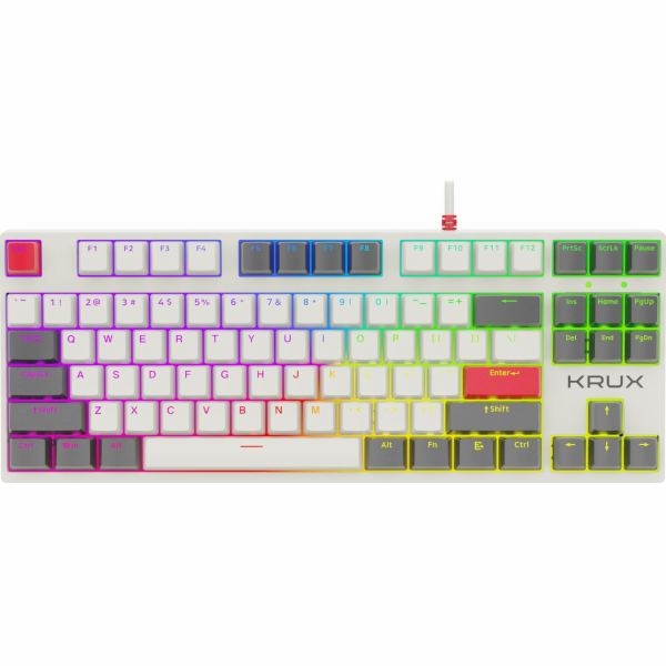 Žlutá klávesnice Krux Atax PRO RGB Gateron (KRX0110)
