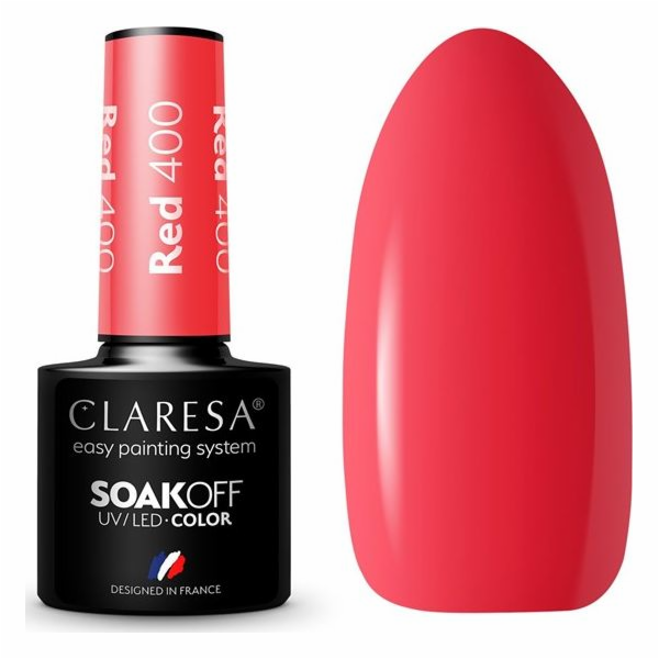 Claresa Soak Off UV/LED Red hybridní lak 400 5g