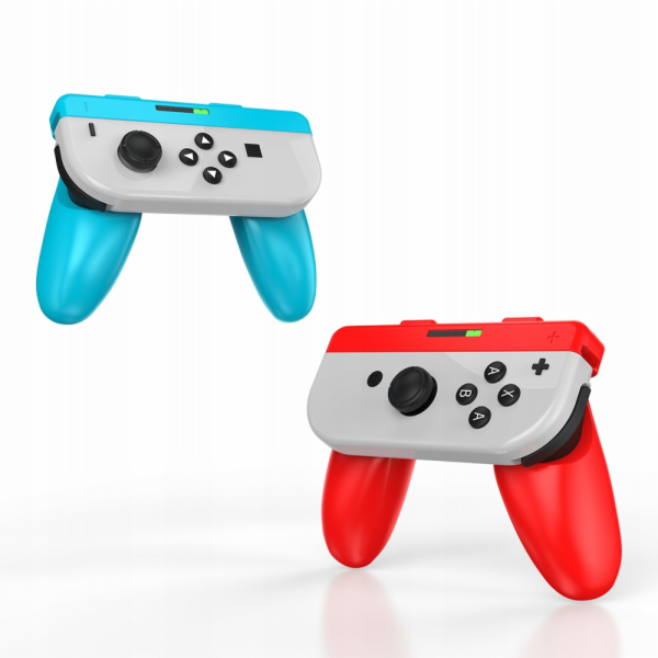 Rukojeti JYS Handgrip pro Joy-Con, modré a červené
