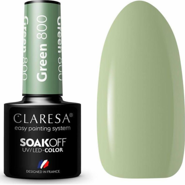 Claresa  Soak Off UV/LED Green hybridní lak 800 5g