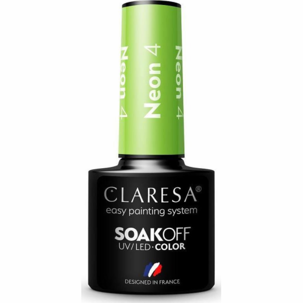 Claresa  Soak Off UV/LED Neon hybridní lak 4 5g