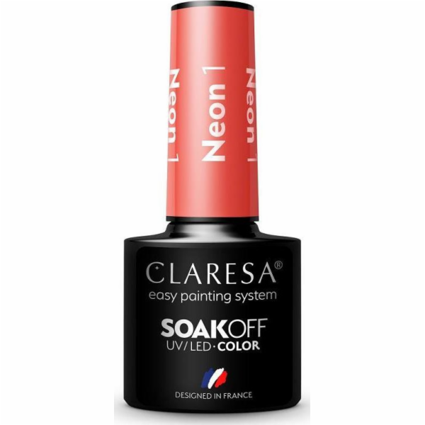 Claresa  Soak Off UV/LED Neon hybridní lak 1 5g