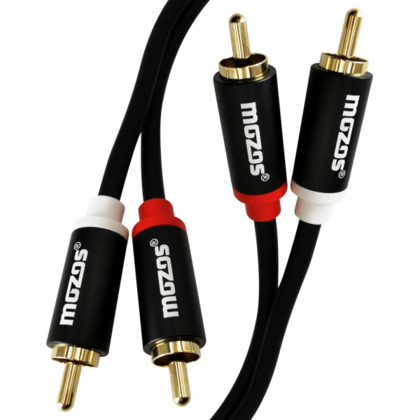 Mozos RCA (Cinch) x2 - RCA (Cinch) x2 kabel 1m černý (MCA...