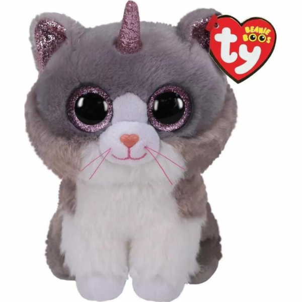 TY Beanie Boos Asher - kočka s rohem 24 cm