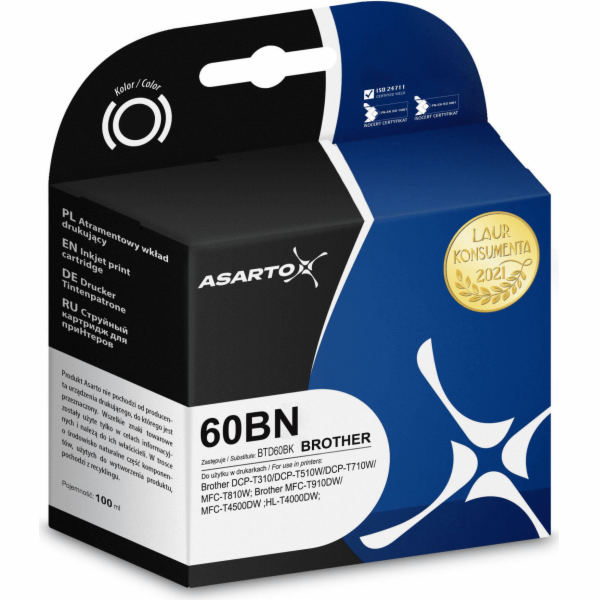 Inkoust Asarto Inkoust Asarto pro Brother 60BN | BTD60BK ...