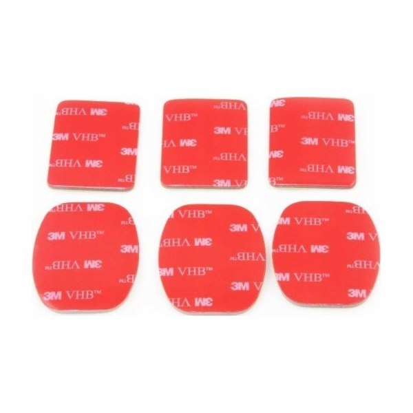 Xrec Adhesive Stickers pro montáž Gopro kamer 6ks, Gopro ...