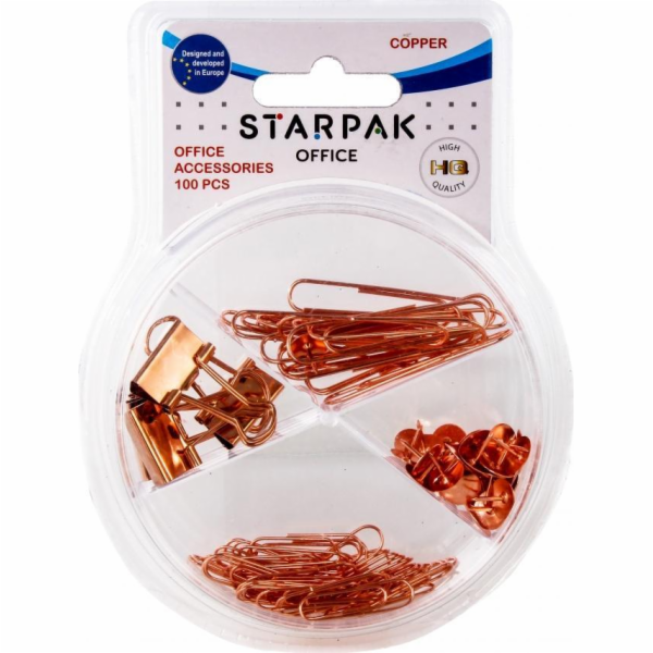 Starpak KANCELÁŘSKÉ PŘÍSLUŠENSTVÍ 100KS MĚDI STK B/C12/96