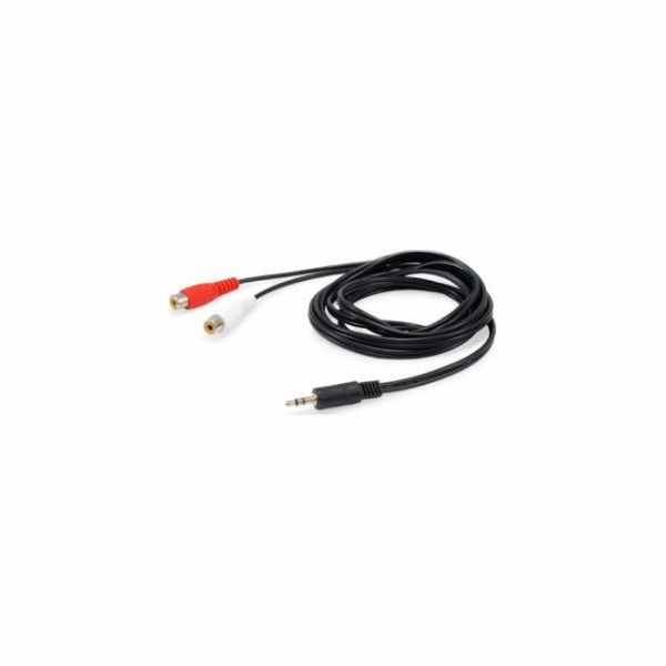 Equip Jack 3,5 mm – RCA (Cinch) kabel x 2 2,5 m černý (14...
