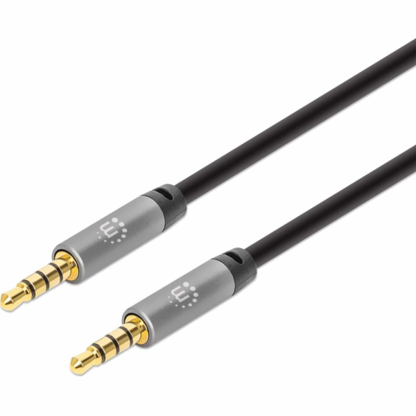Manhattan Jack 3,5 mm - Jack 3,5 mm kabel 2 m šedý (355995)