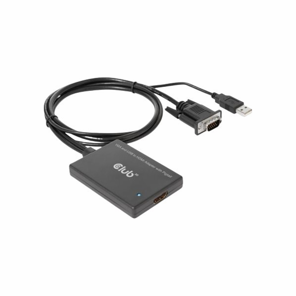 Club 3D CAC-1720 USB – HDMI – VGA černá (500717)