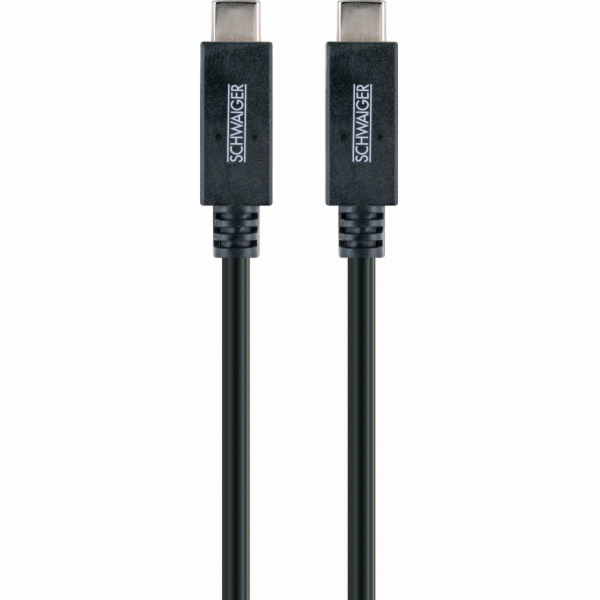 Schwaiger USB-C - USB-C kabel USB 1 m černý (LK101C531)