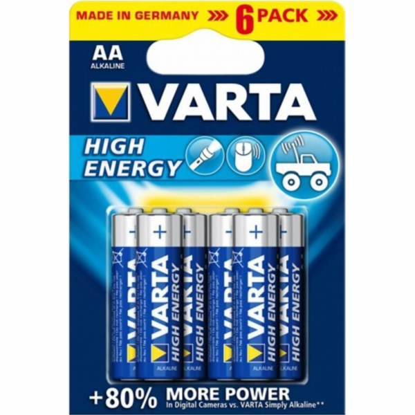 Baterie Varta High Energy AA / R6 6 ks.