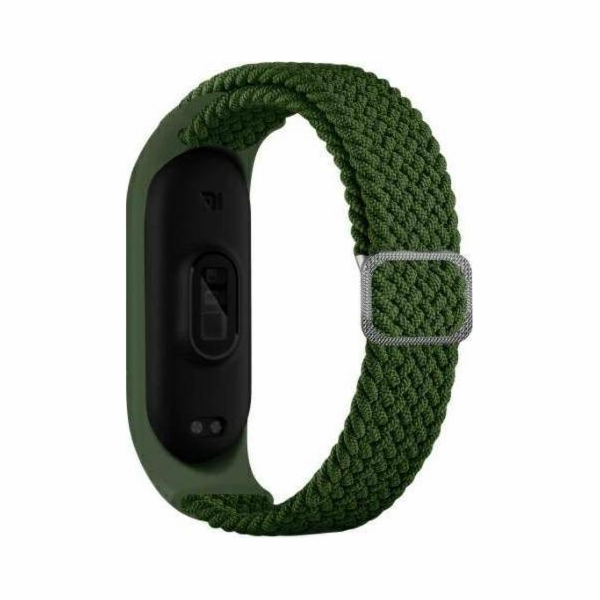 Beline Mi Band 3/4 Textilní pásek zelený/zelený