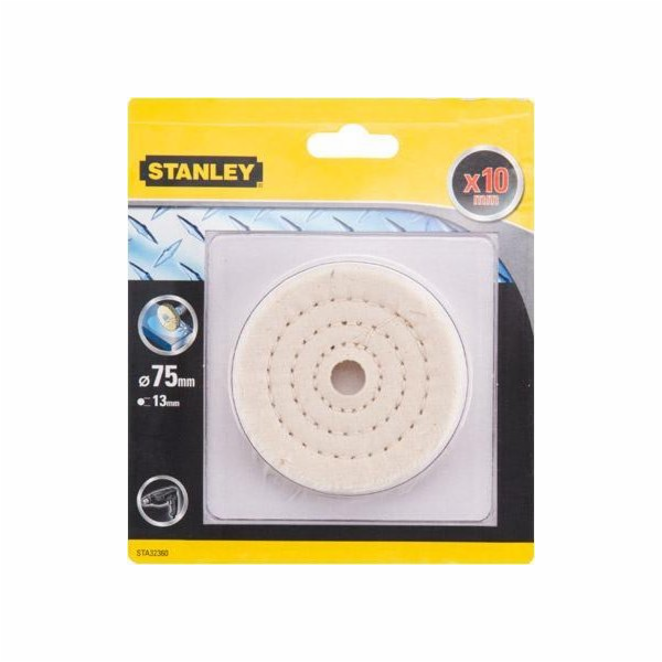 Stanley Leštící plsť pro vrtačky 75x10mm bez násad.