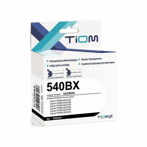 Inkoust Tiom  pro Canon 540BX | 5222B005 | 15 ml | Černá