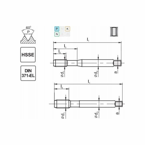 Fanar THREAD M 3 DIN-371B EL (6H) HSSE 800