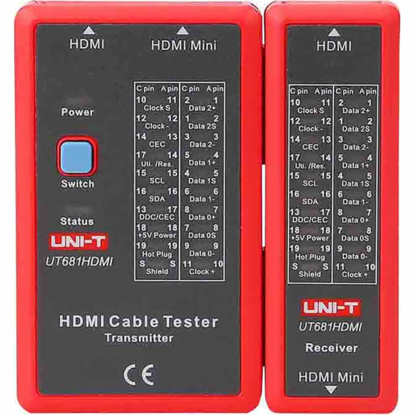 Tester HDMI kabelu Uni-T UT681HDMI