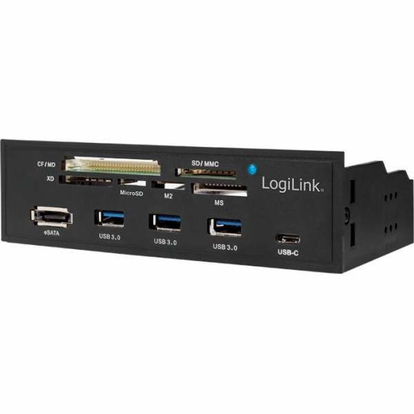 Přední panel LogiLink USB 3.0 + USB-C + eSATA + čtečka ka...