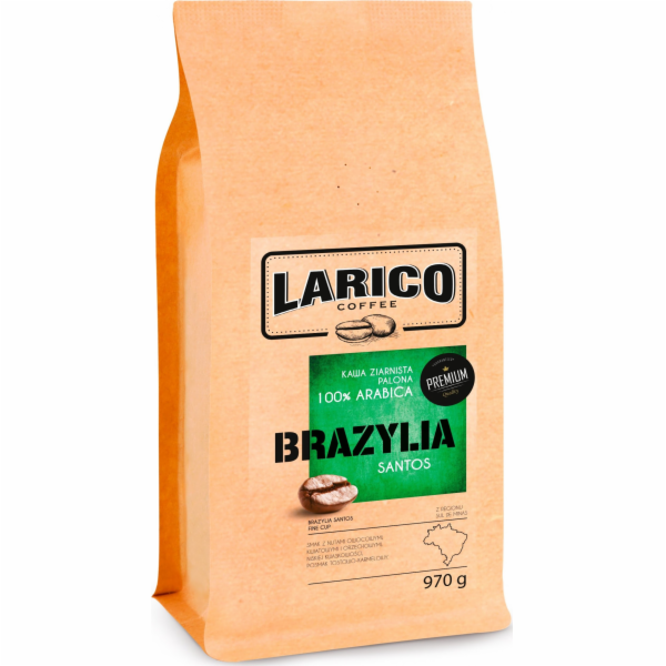 Brazilská zrnková káva Santos 970 g