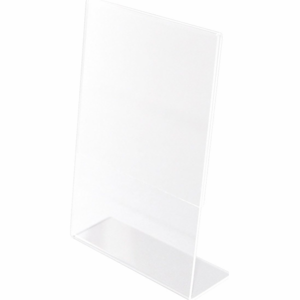 Q-CONNECT plexi stojan, 100x150mm, průhledný