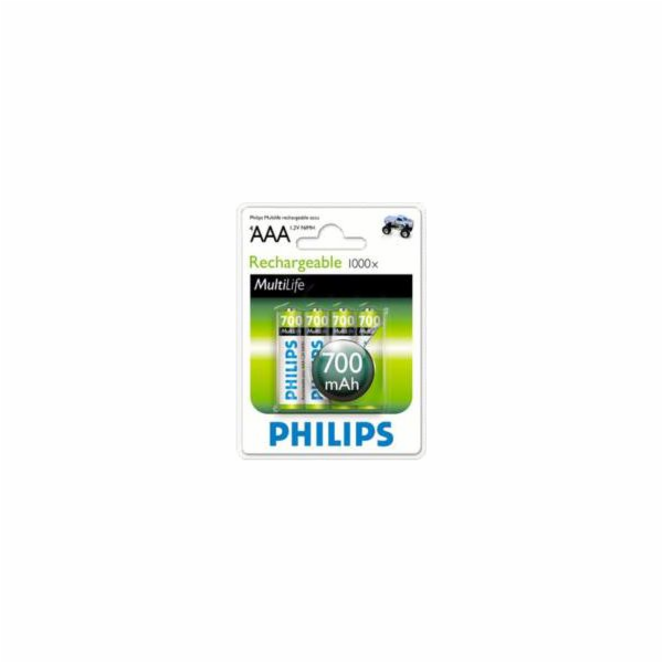 Baterie Philips AAA / R03 700mAh 4 ks.