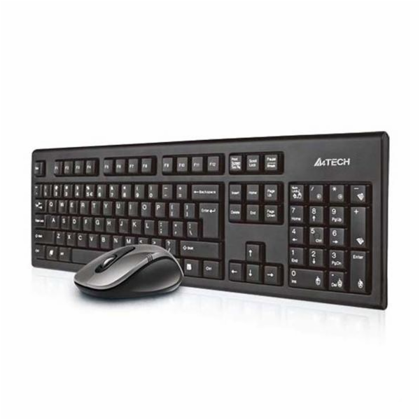 A4Tech 7100N desktop klávesnice Obsahuje myš RF bezdrátov...