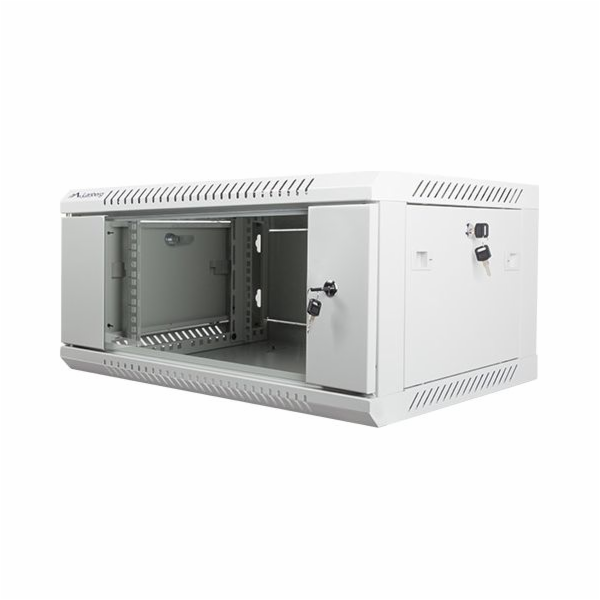 Závěsná instalační skříňka 19&#39;&#39; 4U 600X450mm šedá...