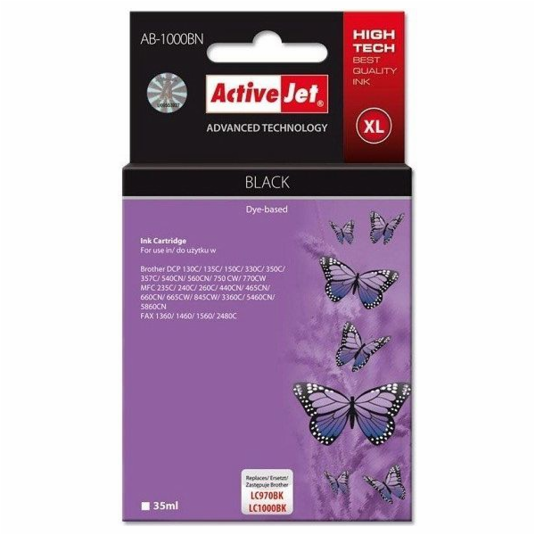 Activejet AB-1000BN ink for Brother printer; Brother LC10...