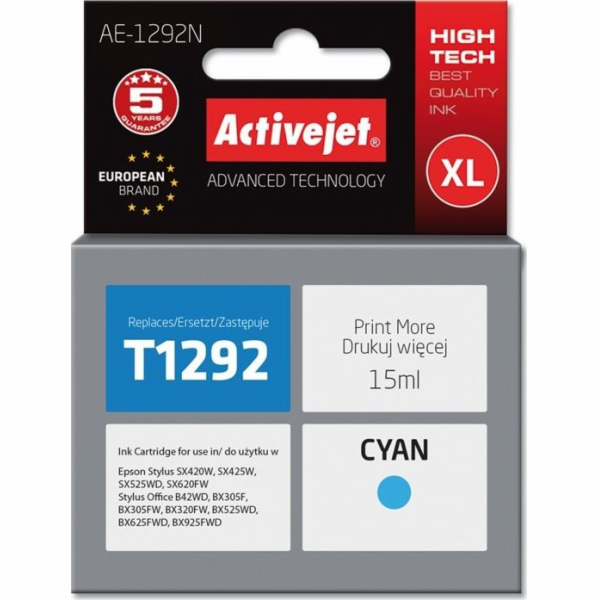Activejet AE-1292N ink for Epson printer  Epson T1292 rep...