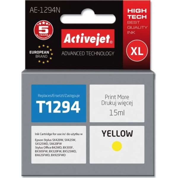 Activejet AE-1294N ink for Epson printer  Epson T1294 rep...