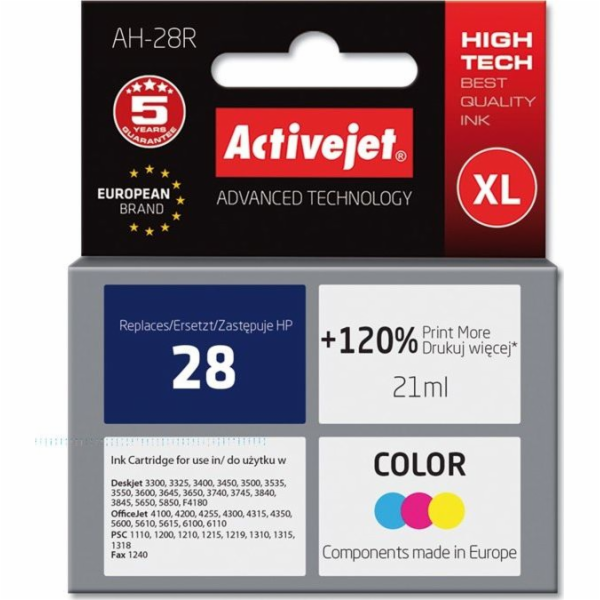 Activejet Inkoust AH-28R (náhradní inkoust HP 28 C8728A; ...