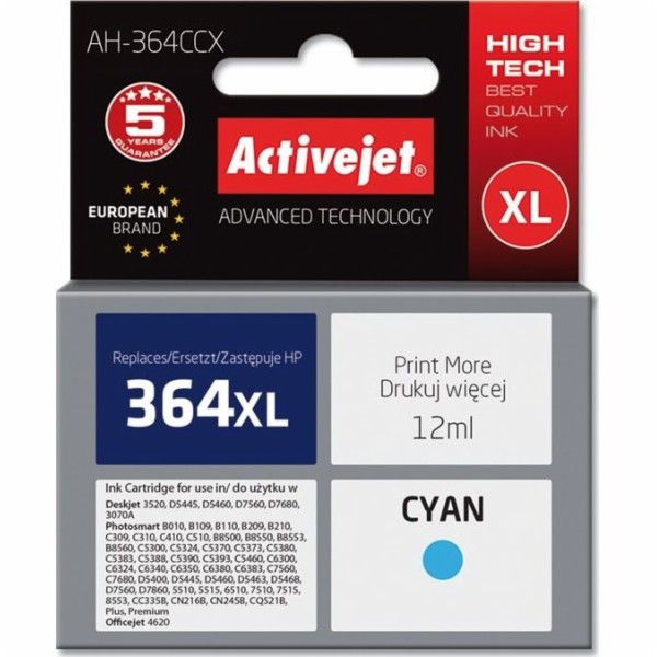 Activejet AH-364CCX HP Printer Ink  Compatible with HP 36...