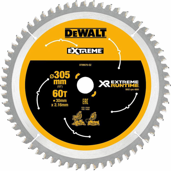Pilový kotouč DEWALT XR EXTREME RUNTIME DT99575, O 305mm,...