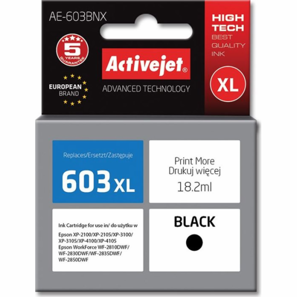 Activejet Inkoust AE-603BNX (náhradní inkoust Epson 603XL...