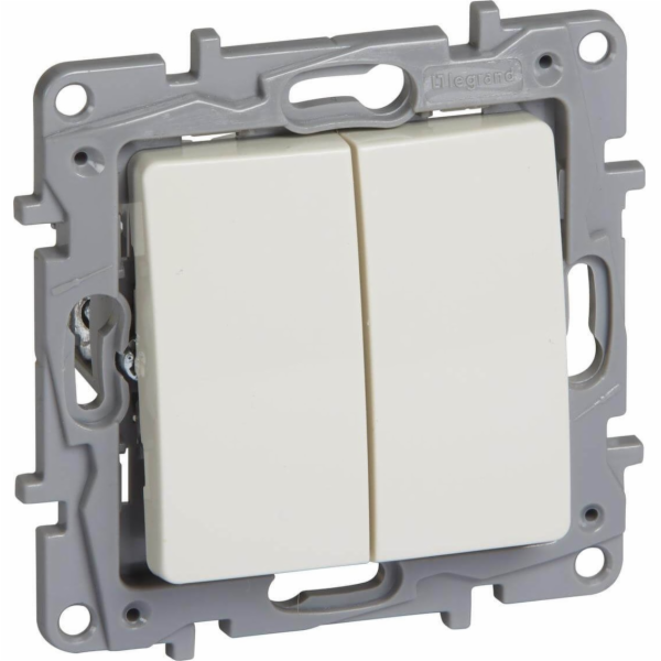 Legrand Double button Niloe 6A cream (764608)
