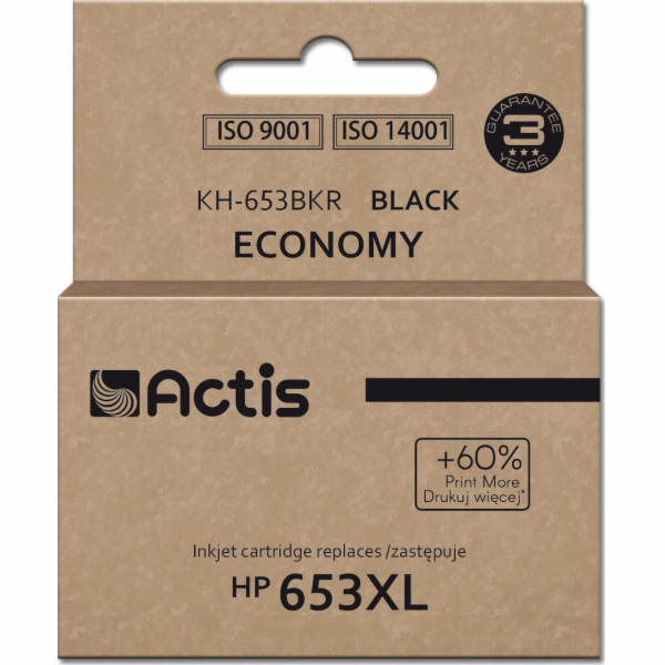 Actis KH-653BKR Inkoust pro tiskárny HP, náhradní inkoust...
